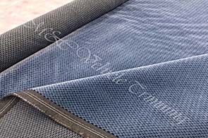 Automotive velour upholstery fabric
